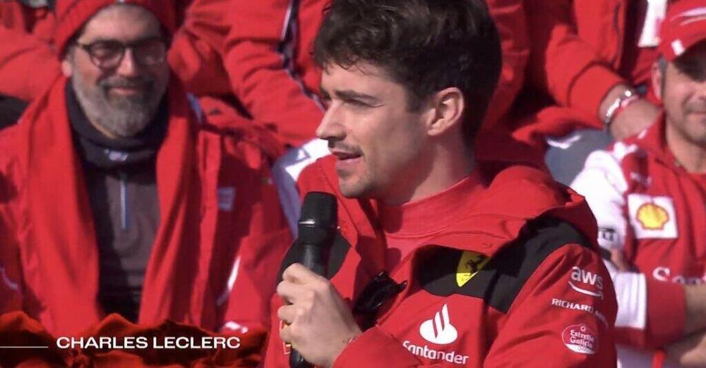 [VIDEO] Charles Leclerc alla presentazione della Ferrari: le prime parole del &quot;capitano&quot; nel 2023