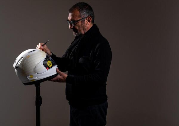 Aldo Drudi e il casco che Marco Simoncelli non ha mai indossato: i simboli contano