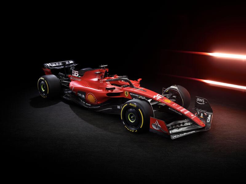 Rosso ma anche un po&#039; di nero per la Ferrari SF-23 per la stagione 2023 di Formula 1