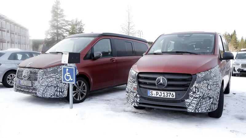 Mercedes Classe V e EQV, ecco il nuovo Facelift [Foto Spia]