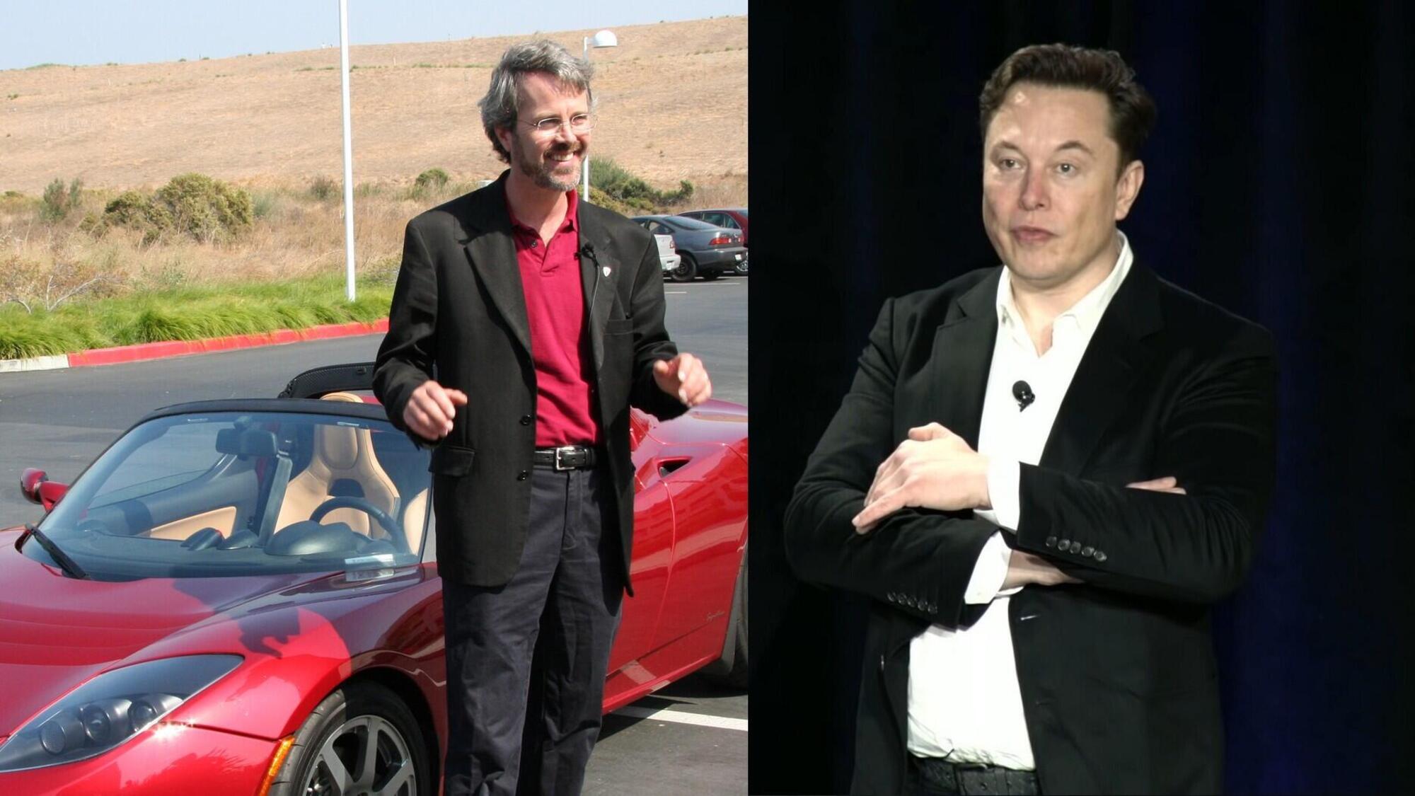 Martin Eberhard e Elon Musk