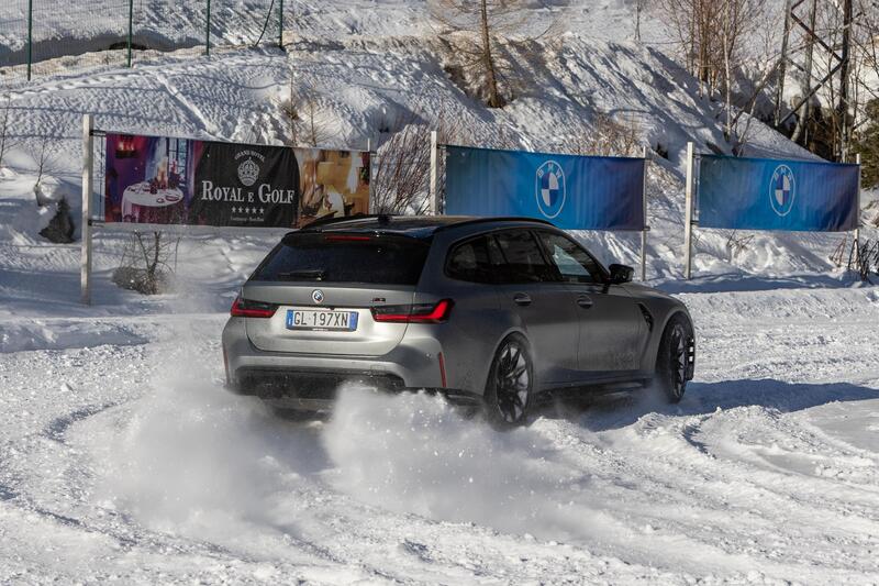 BMW M3 Touring: un primo assaggio di guida sulla neve... sempre di traverso