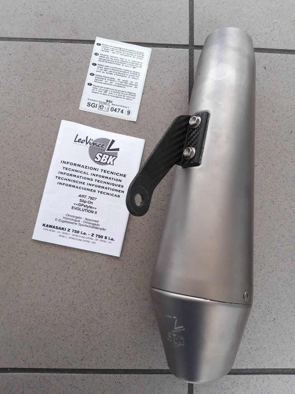 Marmitta 7927 omologata per Kawasaki z750 Leovince
