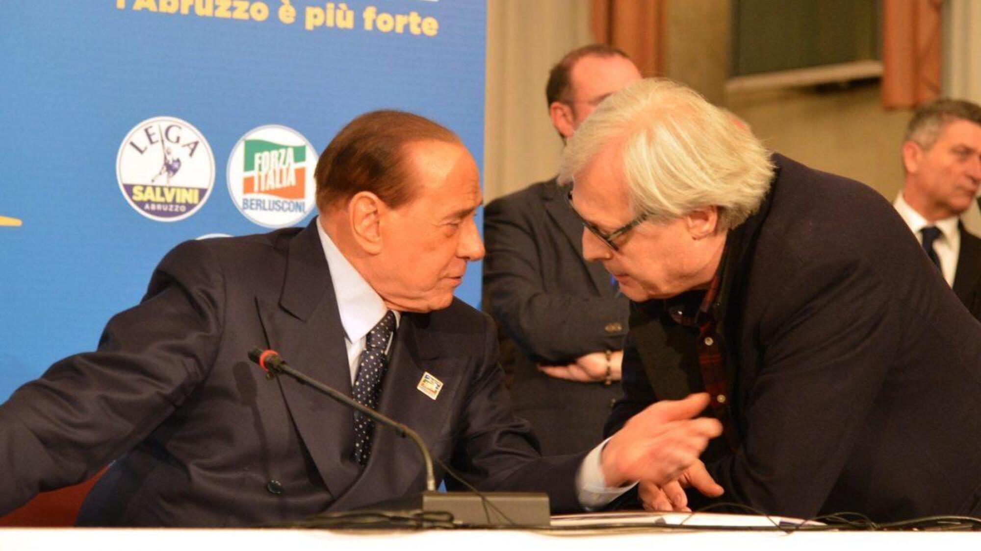 Sgarbi e Berlusconi 