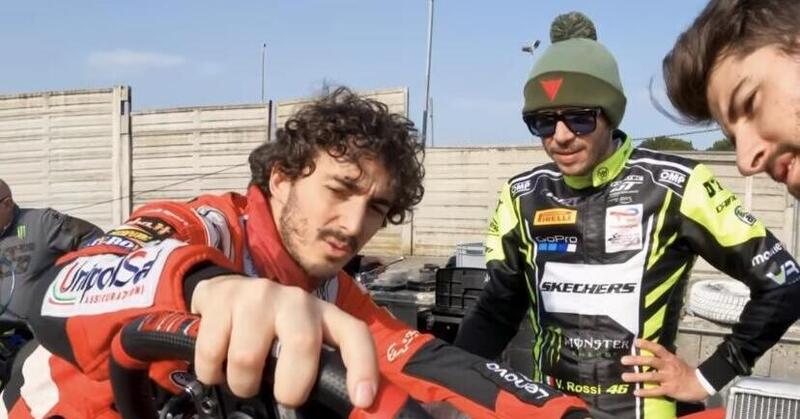 Valentino Rossi e Pecco Bagnaia a tutto gas sui go kart! [VIDEO]