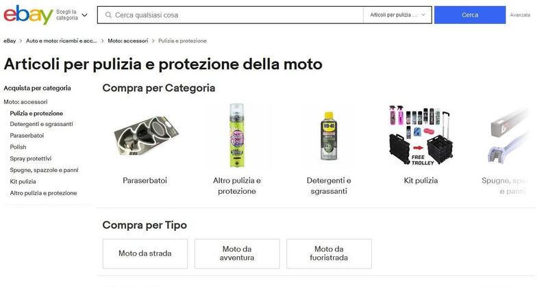 Guida al lavaggio della moto, con eBay