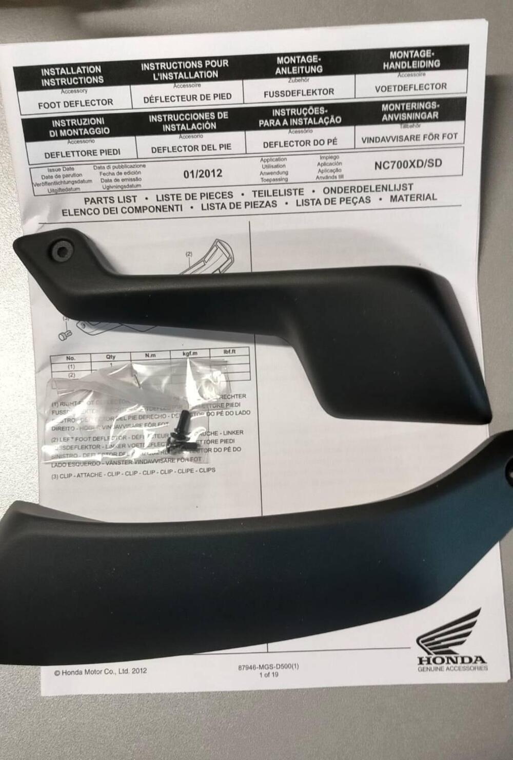 KIT DEFLETTORI HONDA NC 700\750 X