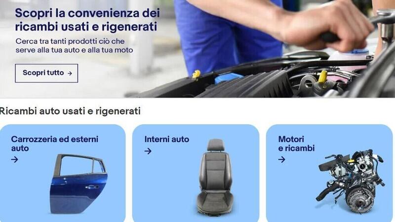 La guida ai ricambi usati e rigenerati su eBay: una grande scelta a prezzi interessanti sul marketplace pi&ugrave; grande d&#039;Europa