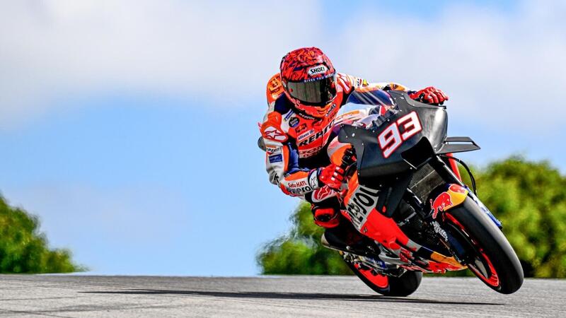 MotoGP 2023. Test di Portimao, giorno 1. Marc Marquez: &quot;Abbiamo fatto le scelte&quot;