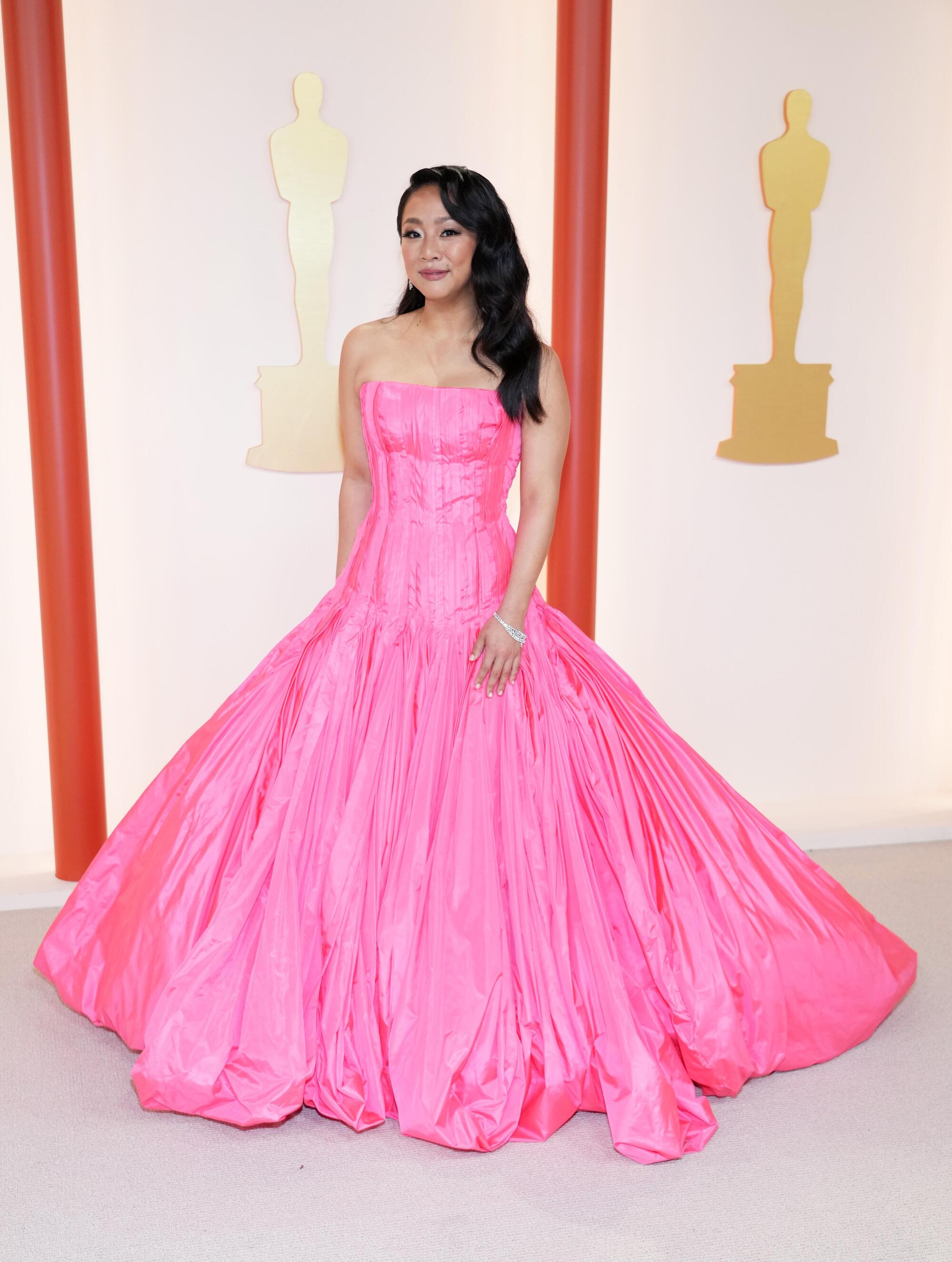 Stephanie Hsu attends the 95th Annual Academy Awards on March 12, 2023 in Hollywood_Photo Courtesy Maison Valentino-GETTY_3