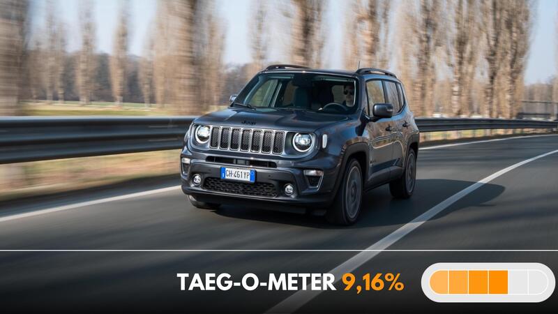 Jeep Renegade e-Hybrid 48 mesi con rate da 199 euro ma l&#039;anticipo &egrave; importante