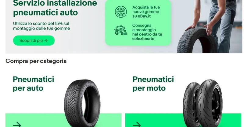 Ruote, gomme e accessori: la stagione dei controlli (e degli sconti) arriva su eBay