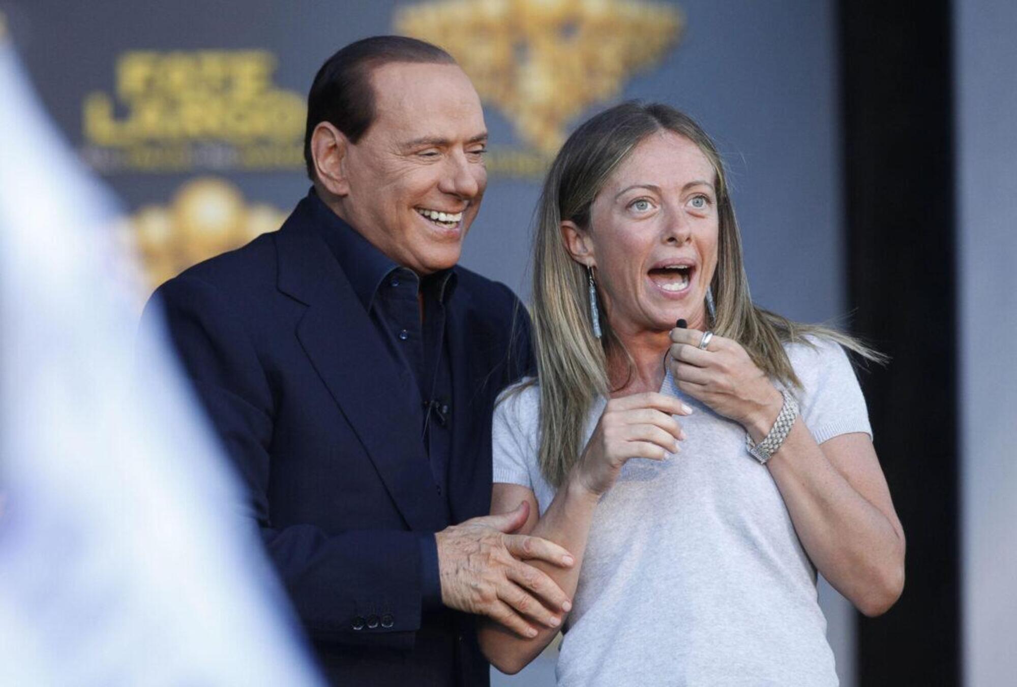 Silvio Berlusconi e Giorgia Meloni