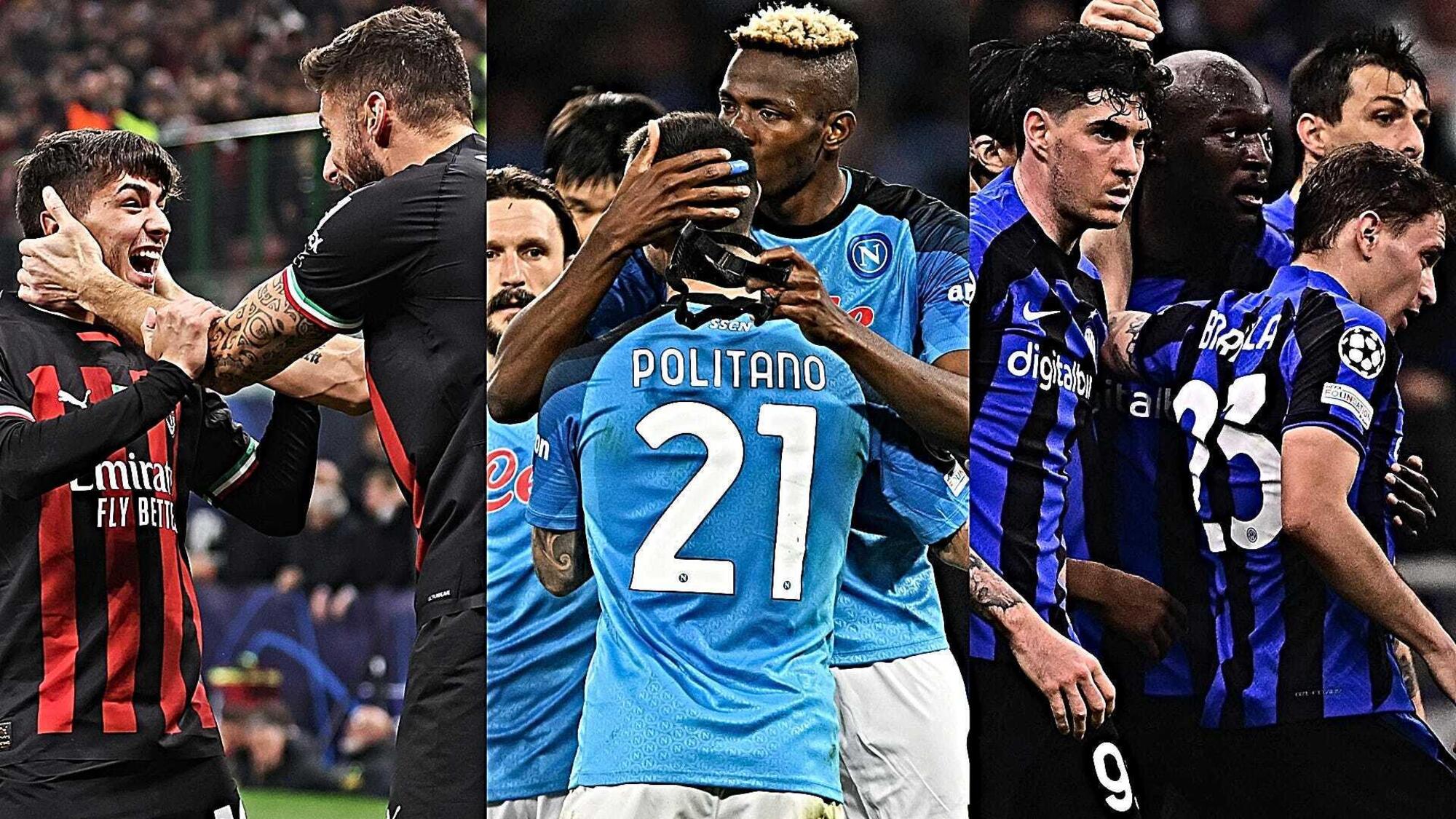 Milan, Napoli e Inter, tutte ai quarti di Champions