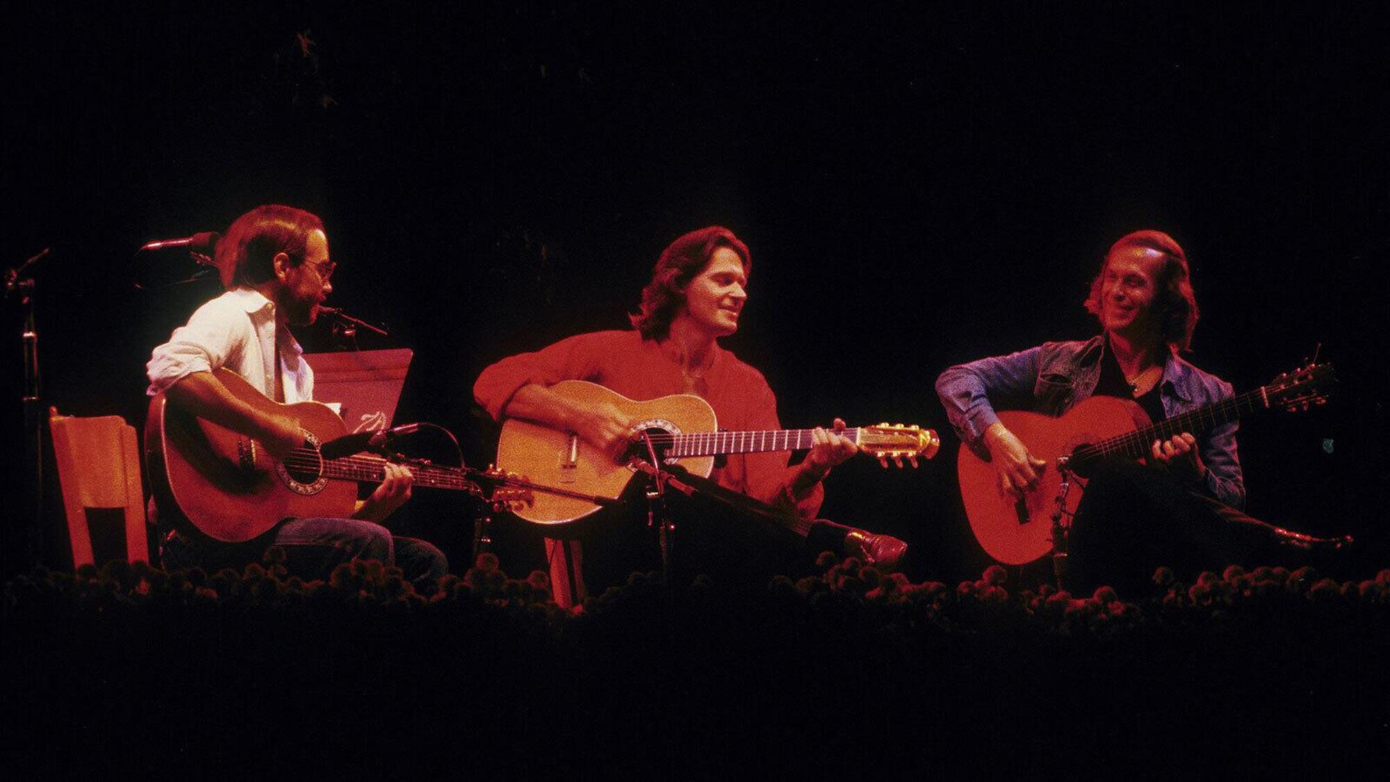 I 3 chitarristi leggendari Al di Meola, John McLaughlin e Paco De Lucia