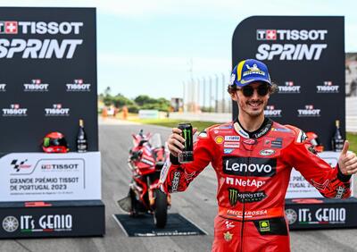 MotoGP 2023. GP del Portogallo. Pecco Bagnaia: “Mi sono divertito, ma bisogna adattarsi”