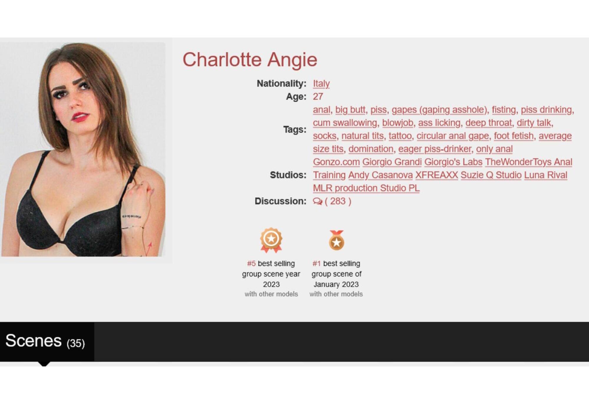 Molte scene interpretate da Charlotte Angie sono ancora visibili