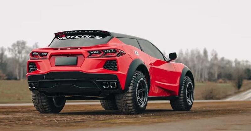 Render posteriore nuovo Suv Corvette