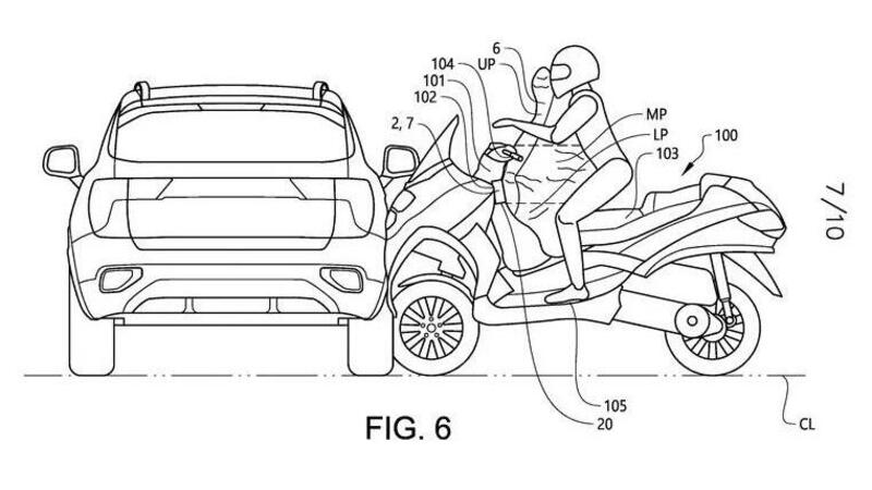 Arriva l&#039;airbag sul Piaggio MP3. Lo vedremo anche sulle moto?