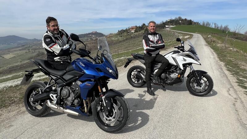 #PuntiDiVista: Triumph Tiger Sport 660 vs Honda NC750X [VIDEO PROVA]