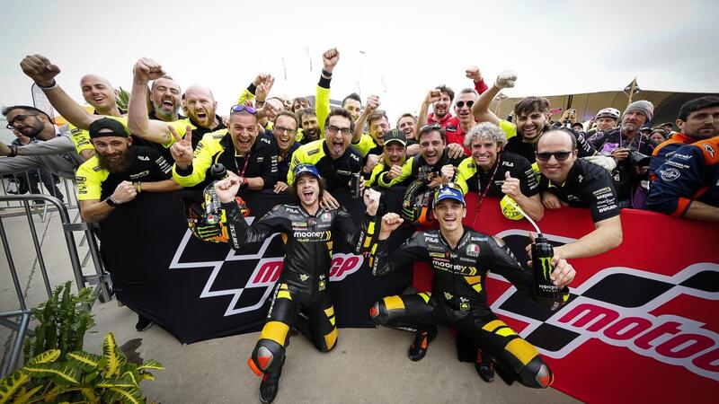 MotoGP 2023. GP di Argentina. I due VR46 sul podio, Marco Bezzecchi: &quot;Ci ho provato come un matto&quot;. Luca Marini: &quot;La Yamaha volava!&quot;