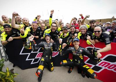 MotoGP 2023. GP di Argentina. I due VR46 sul podio, Marco Bezzecchi: Ci ho provato come un matto. Luca Marini: La Yamaha volava!