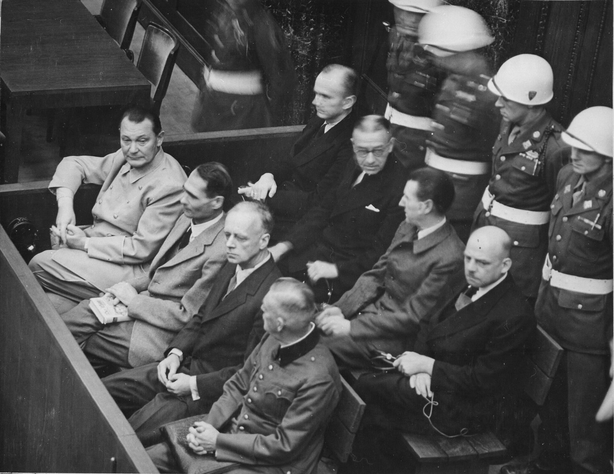 Un momento del processo di Norimberga