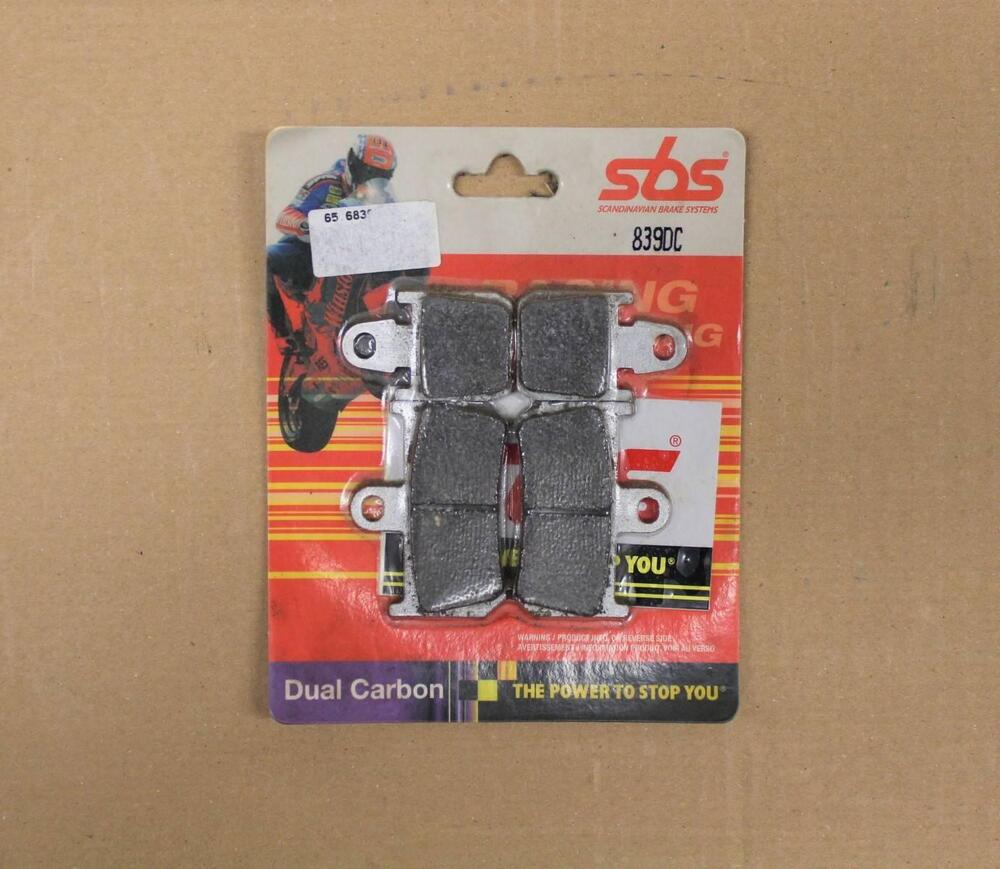 SET 4 PASTIGLIE FRENO ANTERIORE RACING SBS 839DC (3)