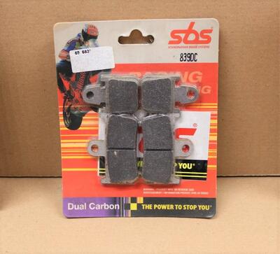 SET 4 PASTIGLIE FRENO ANTERIORE RACING SBS 839DC