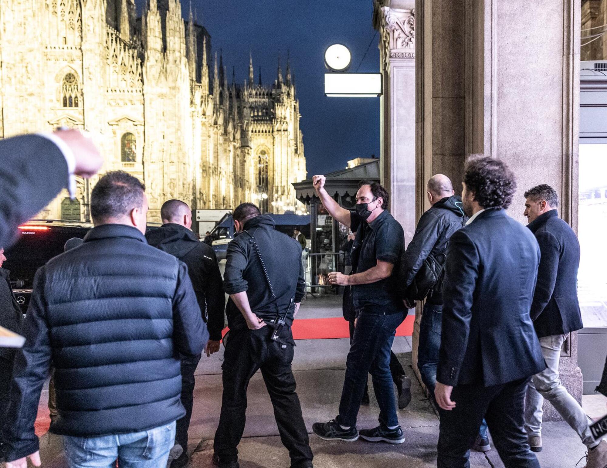 Quentin Tarantino a Milano, foto di Nino Saetti