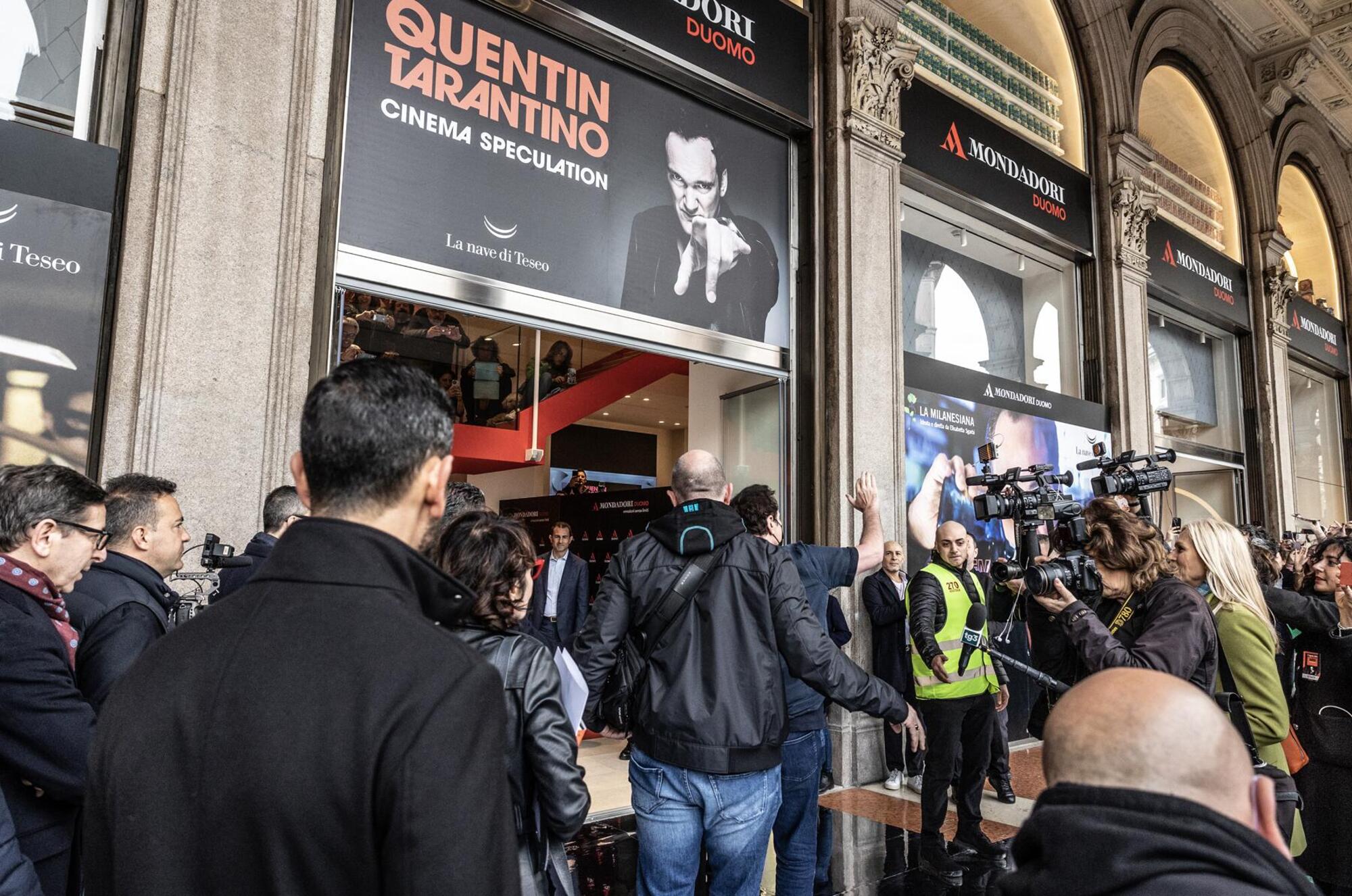 Quentin Tarantino a Milano, foto di Nino Saetti