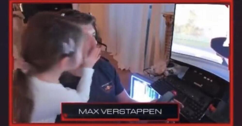 [VIDEO] Verstappen &ldquo;staccato&rdquo; dal simulatore dalla piccola Penelope: il video con la figlia di Kvyat e Kelly Piquet &egrave; virale 
