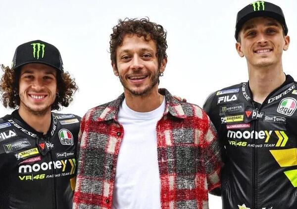 Gode solo Valentino Rossi: prima volta sul podio per Luca Marini e Marco Bezzecchi ancora davanti a tutti