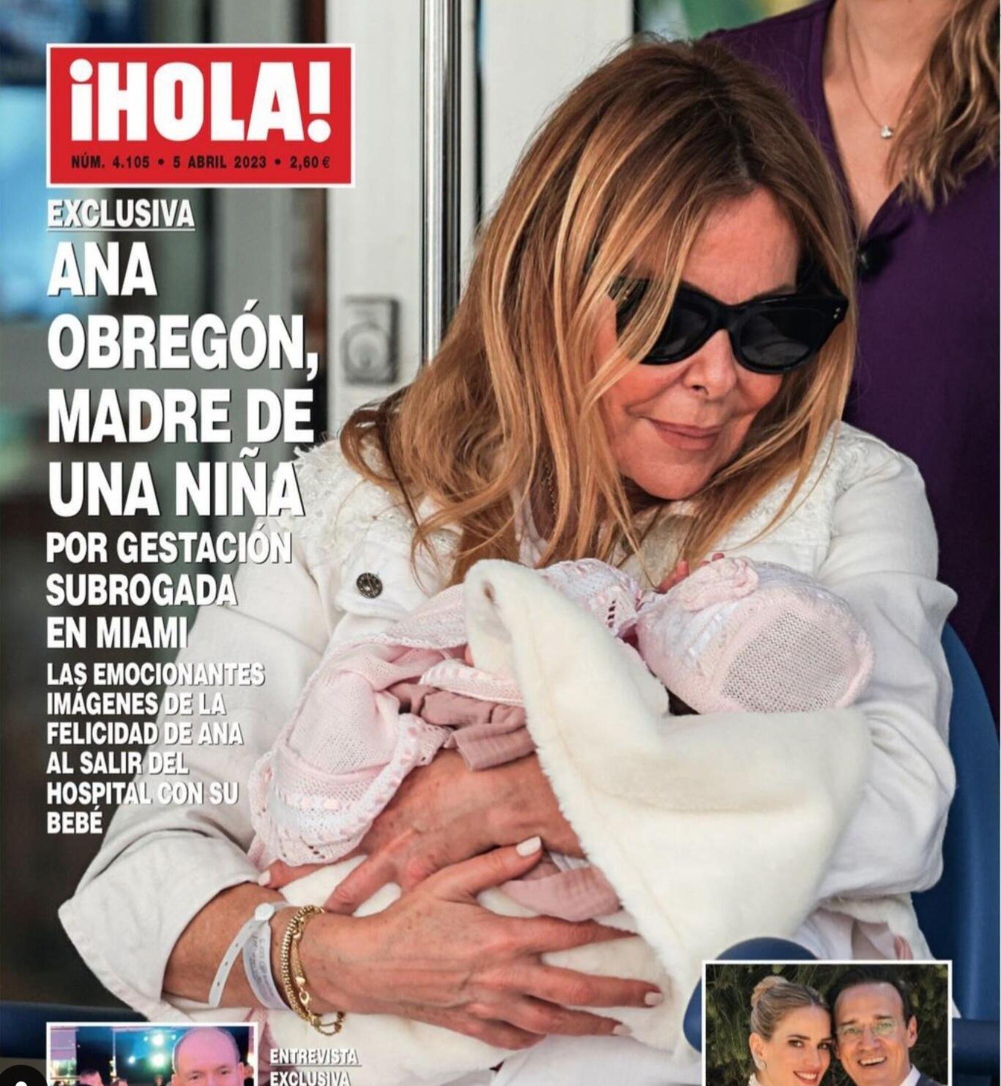 Ana Obreg&oacute;n diventa mamma a 68 anni