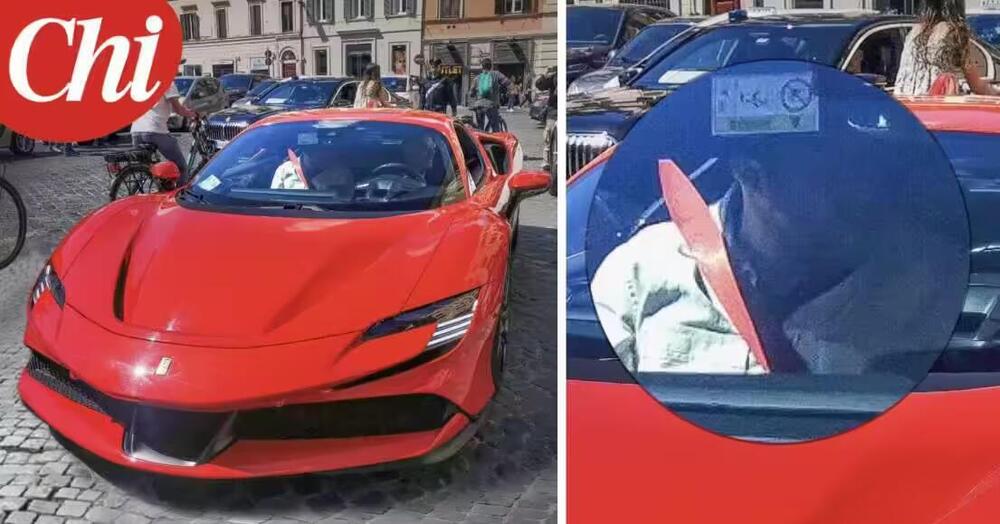 Che ci fa Salvini a bordo della Ferrari di Antonio Angelucci?