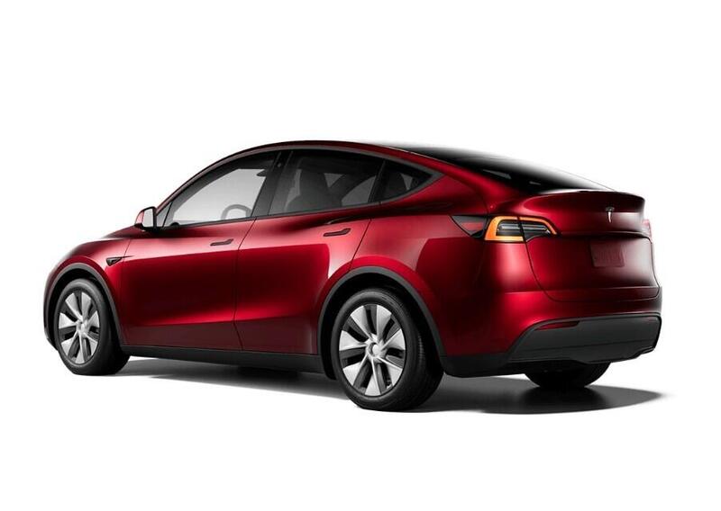 Tesla Model Y Long Range Midnight Cherry Red