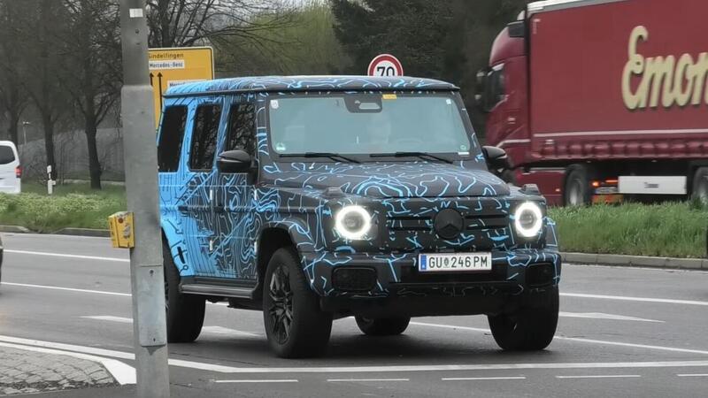 Mercedes EQG, ecco il video spia del fuoristrada in Germania