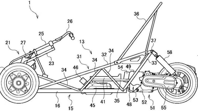 Un po&#039; scooter, un po&#039; go-kart: perch&eacute; Suzuki vuole brevettare un triciclo?