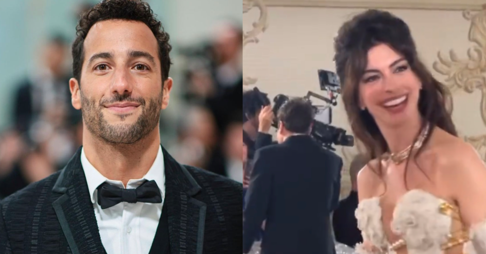[VIDEO] Daniel Ricciardo conquista Anne Hathaway al Met Gala: &quot;Sono una grande fan&quot;