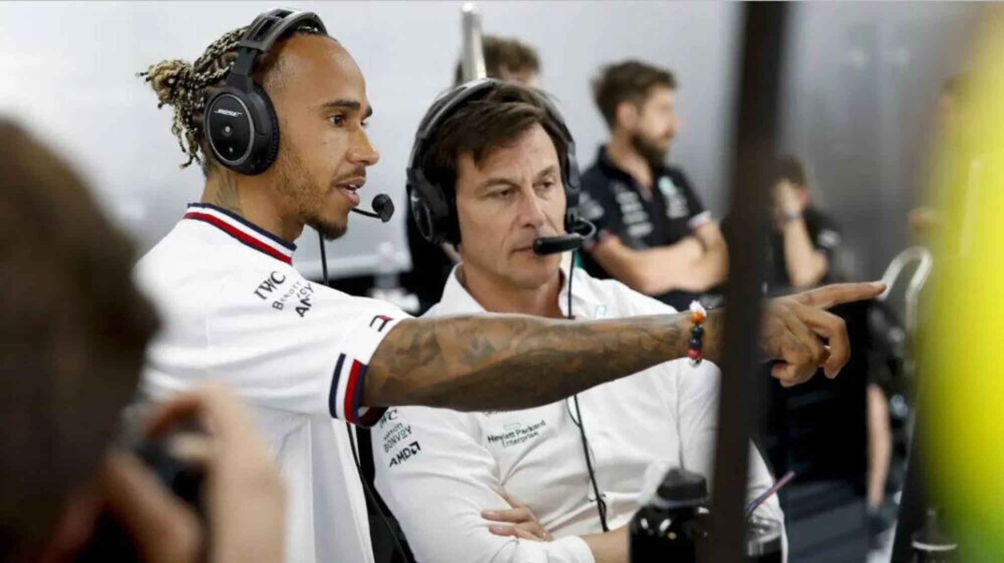 Toto Wolff e Lewis Hamilton