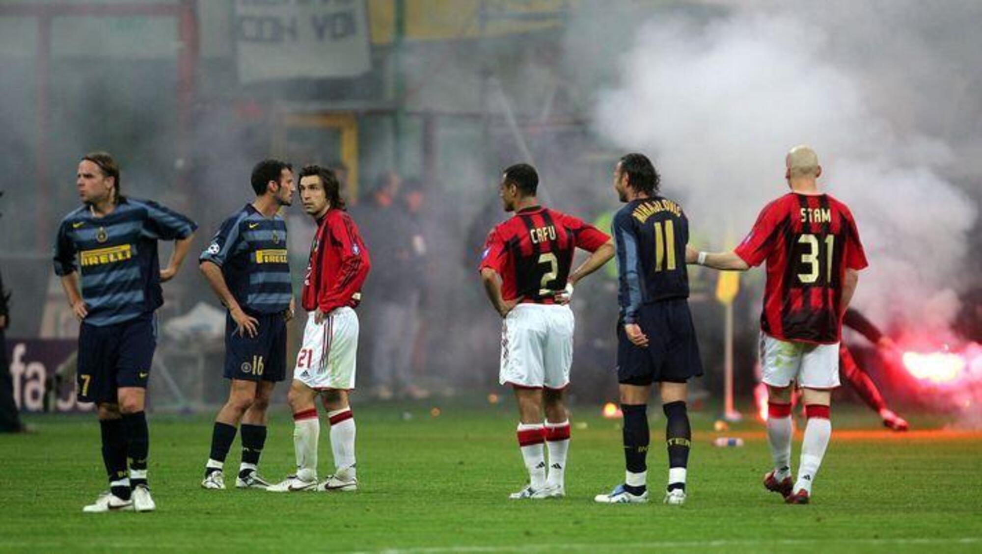 La finale di Champions Milan-Inter nel 2003