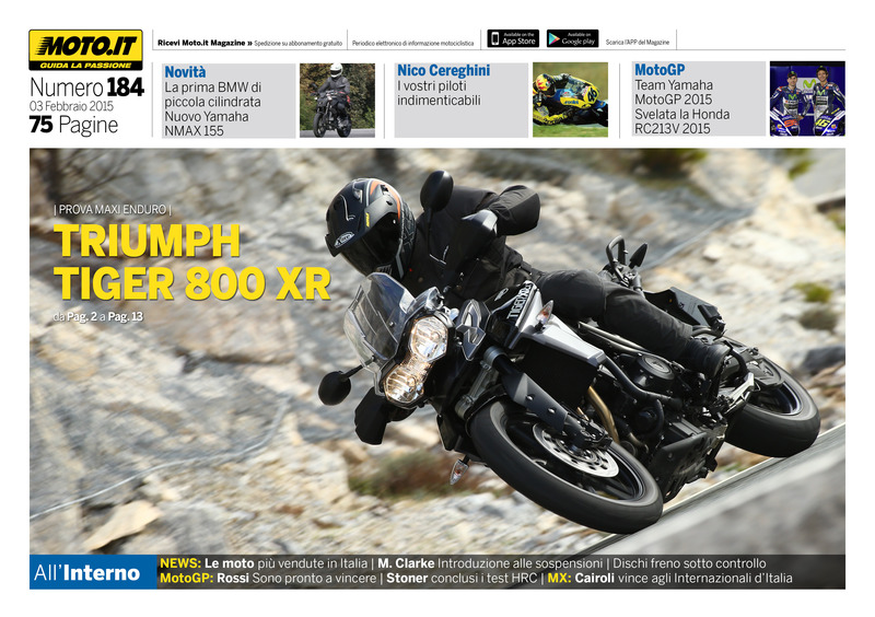 Magazine n&deg;184, scarica e leggi il meglio di Moto.it 