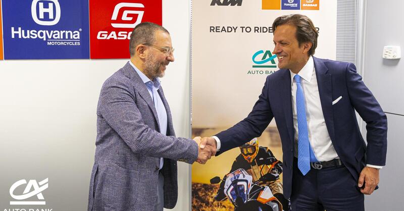 Ora si possono acquistare KTM, Husqvarna e GasGas con i prodotti finanziari di CA Auto Bank