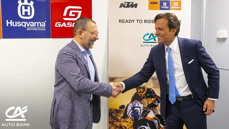 Ora si possono acquistare KTM, Husqvarna e GasGas con i prodotti finanziari di CA Auto Bank