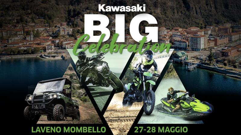 Laveno Mombello si tinge di verde per la  Kawasaki Big Celebration! 