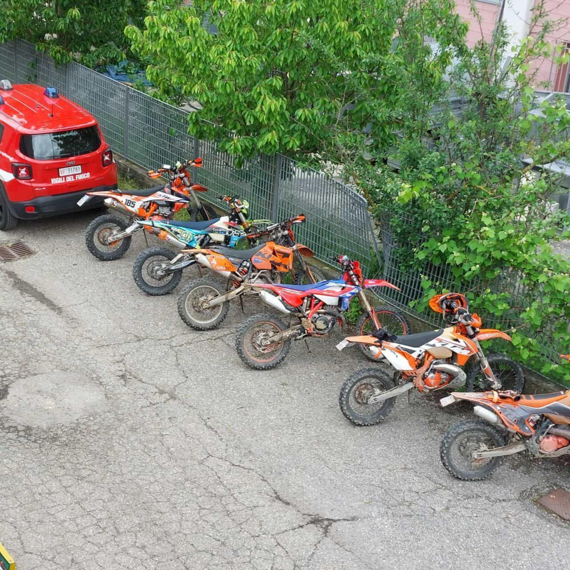 I mezzi di Enduro Motor Valley utilizzati durante l&#039;emergenza in Emilia Romagna