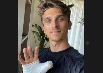 MotoGP 2023. Luca Marini è il settimo pilota infortunato di questo tribolato inizio di stagione: pollice rotto
