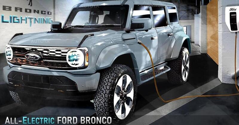 Ford Bronco Lightning: rendering dell&#039;anti-Jeep a batterie [VIDEO]