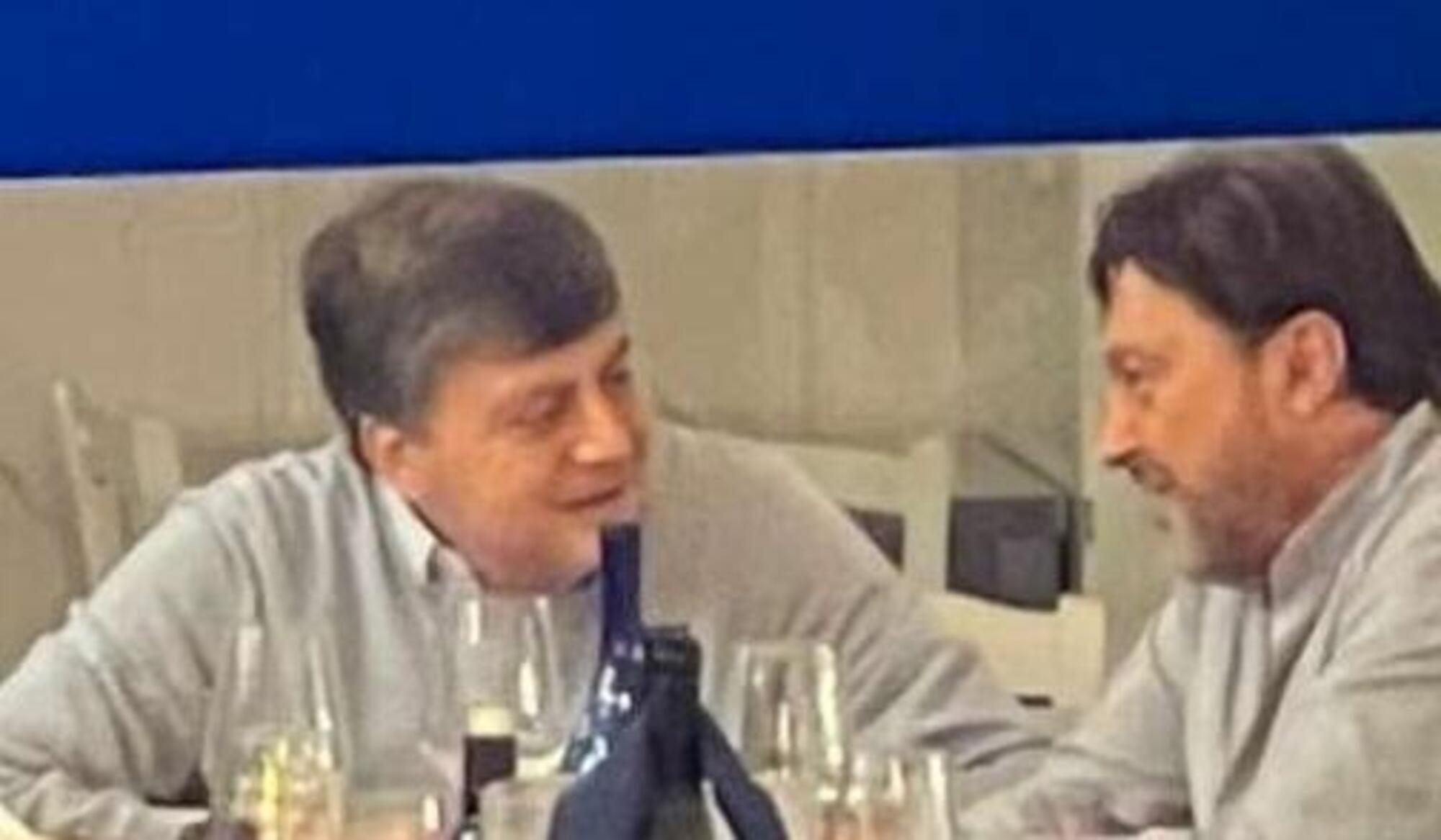Lavitola con Ranucci nel dettaglio di una delle foto pubblicate dal Riformista