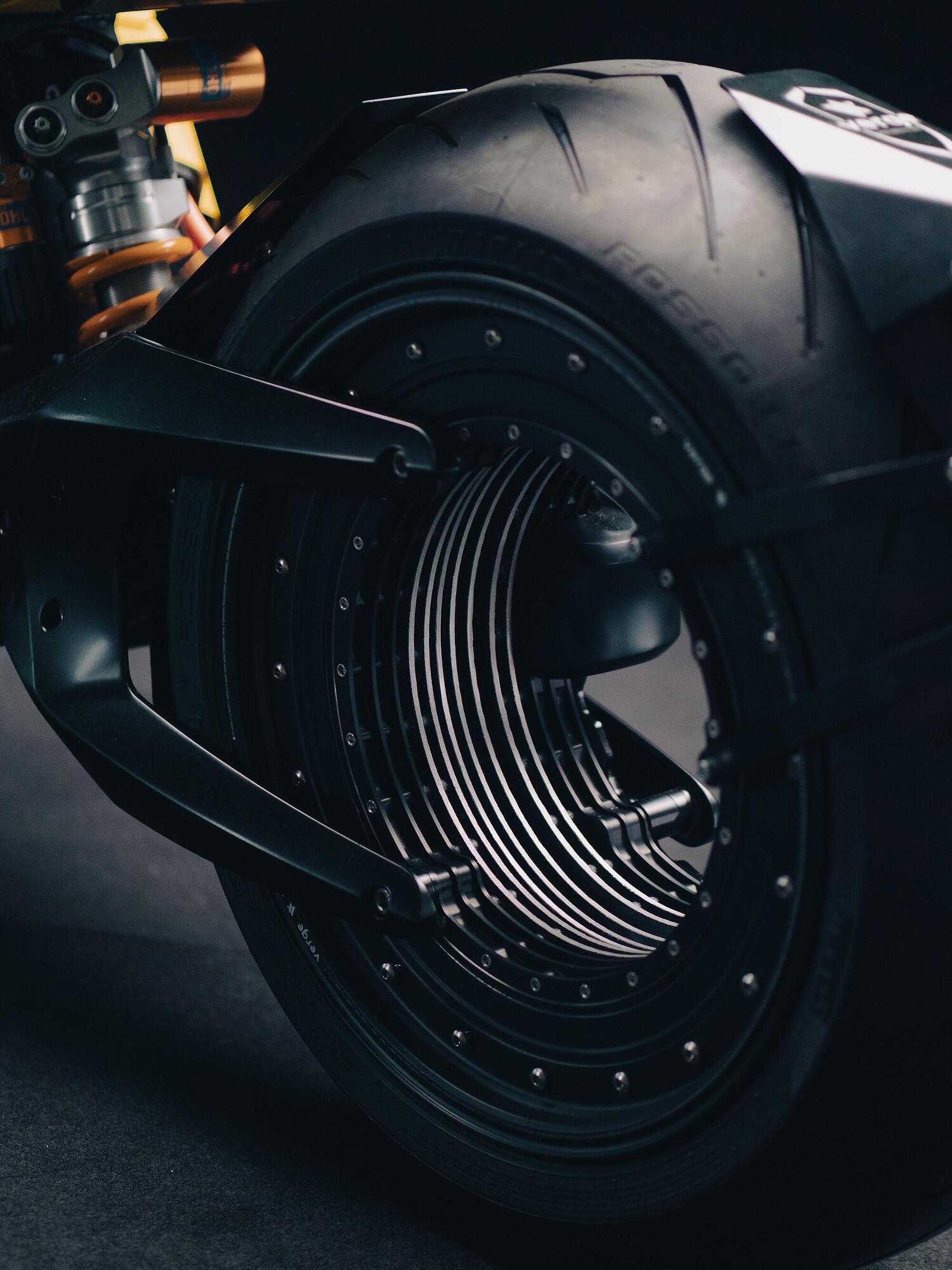 Verge Motorcycles TS ruota motore posteriore